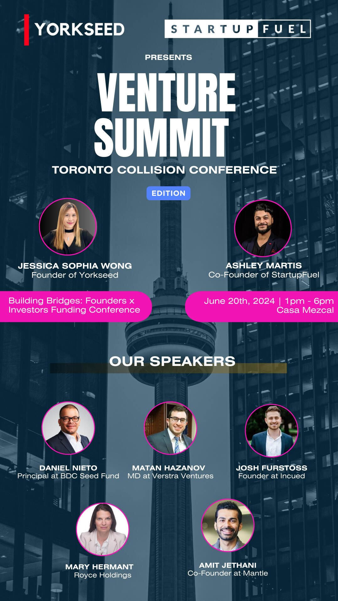 Yorkseed Startup Fuel Venture Summit Collision Conference Toronto